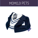 Momoji Joseph Bib - ชุดสุนัข ชุดแมว สูทสำหรับสัตว์เลี้ยง สีเทา สีกรม ชุดนักเรียนชาย